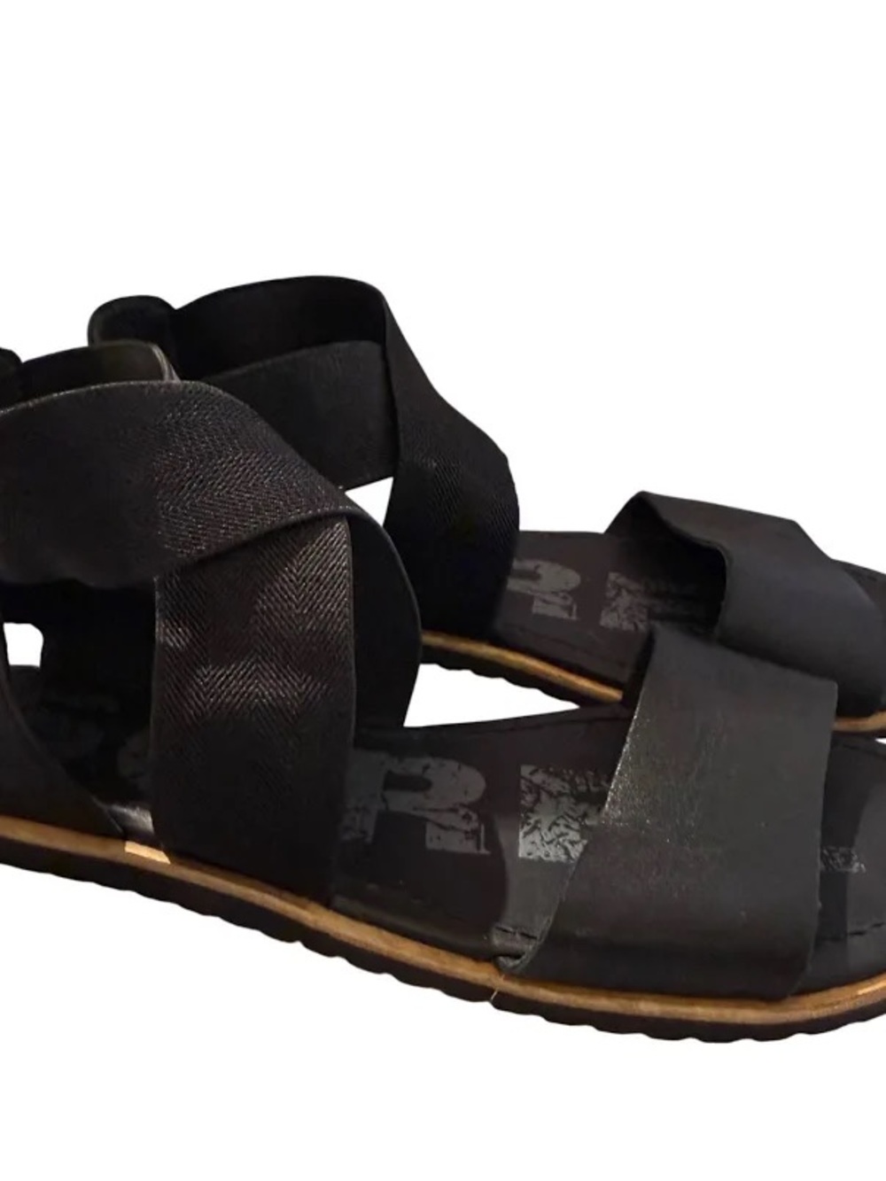 Sorel Ella Black Sandals